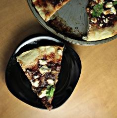 Savory Rhubarb and Chipotle Goat Cheese Pizza Recipe