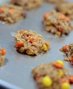 {No Bake Reese's Pieces Cookies}