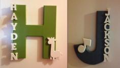 Monogram for Kids Rooms. Very cute gift idea!