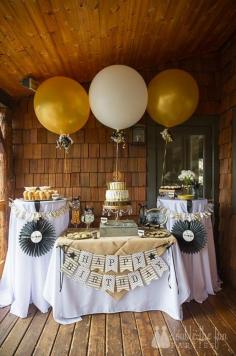 Tween or Teen Birthday Party ideas - gold glitter country music awards party