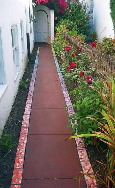 mosaic path- beautiful for a small side yard