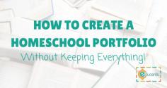 
                    
                        How to Create a Homeschool Portfolio (Without Keeping Everything!) from sponsor Educents Educational Products
                    
                
