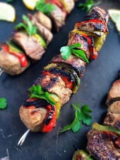 
                    
                        Souvlaki Beef Kabobs - The Lemon Bowl
                    
                