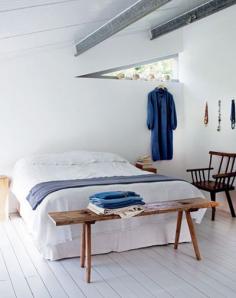 Blue and white room