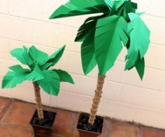 How to make paper palm trees