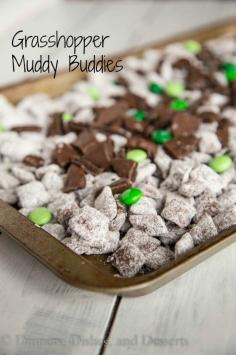 Grasshopper (Thin Mint) Muddy Buddies