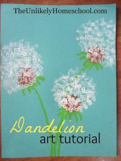 
                    
                        Dandelion Art Tutorial {The Unlikely Homeschool}
                    
                