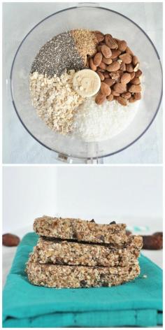 
                    
                        Say goodbye to store bought protein bars.  These almond joy protein bars are filled with healthy, whole food ingredients that will keep you energized!  Super easy no bake recipe! #vegan #glutenfree #snacks
                    
                