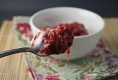 
                    
                        Strawberry Rhubarb Compote  - perfect for ice cream, morning yogurt, oatmeal, and even on roasted chicken or pork - 58 calories per 1/4 cup
                    
                