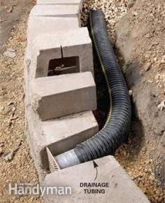 Lay perforated drainage tubing at base/ drainage along the garden wall