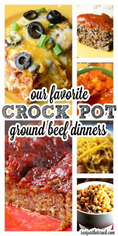 I can always use some ground beef crock pot recipes