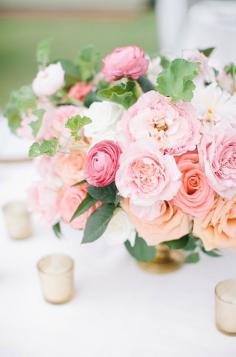 
                    
                        Pink and green floral arrangements add freshness to a beautiful summer garden wedding. #pinkweddingflowers
                    
                