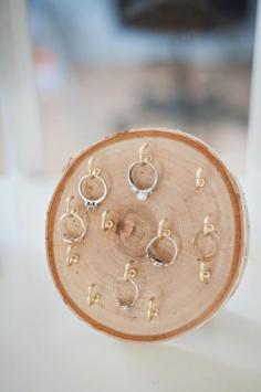 DIY Wood Slice Ring Holder