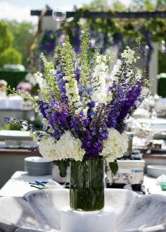 
                    
                        8.  Delphinium. This long stemmed flower is covered in star-shaped blooms that make quite a statement, how’s that for your something blue?! Wedding Flowers, Wedding Decorations, Bouquets, Summer Flowers
                    
                
