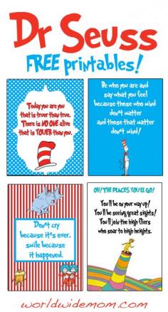 Love Dr. Seuss! His books are still as relevant today as they were when they first were published!