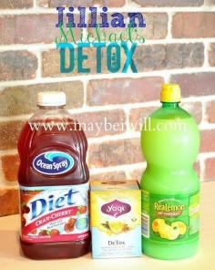 Maybe I Will...: Jillian Michaels Detox Water 60 ounces Purified Water 2 TBS Diet Cranberry Juice 2 TBS Lemon Water 1 Bag Dandelion Tea - Stewed ( I found my tea at Walmart in the beverage isle near the crystal light) This is a replacement of normal water intake and not a meal replacement!! Best weight loss supplements you can find here - www.perfectdiets.net