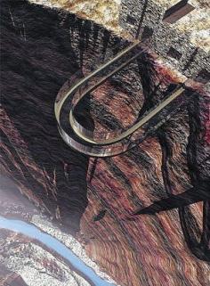 Grand Canyon West Rim - Skywalk, Arizona   . The Skywalk is suspended 4,000 feet above the Colorado River. This $60 million dollars bridge can withstand the weight of 71 fully loaded Boeing 74 airplanes (more than 71 million pounds). It is the tallest man-made structure in the world. From the bridge, you can step out onto the glass floor for a 720 degree view of the Canyon