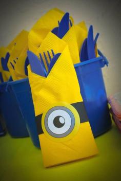 Minions Birthday Party Ideas | Photo 29 of 49 | Catch My Party (paper for valentines)