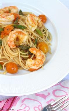 Sizzling Shrimp Scampi Recipes Shrimp, Asparagus & Heirloom Tomato Ginger Scampi Recipe