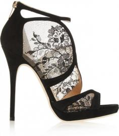 
                    
                        Jimmy Choo Flyte lace and suede #shoes
                    
                
