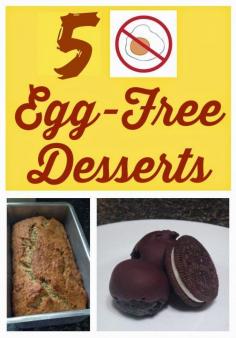 The Food Hussy!: Recipes: 5 Easy Egg-Free Desserts! #eggfree #allergy