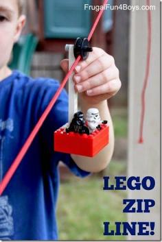 
                    
                        Lego Zip Line! This is such a fun, hands on STEM science activity for kids to learn and explore as a summer activity for kids.
                    
                