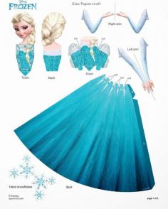 Elsa Papercraft,  Frozen Party
