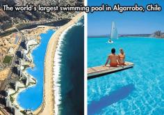 The World's Largest Swimming Pool in the San Alfonso del Mar resort, Algarrobo, Chile