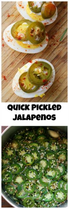 
                    
                        No matter what you’re growing this summer season, pickling is a great way to preserve vegetables and fruits for year-round consumption! These easy homemade quick-pickled jalapenos are the perfect condiment for summer eating.
                    
                