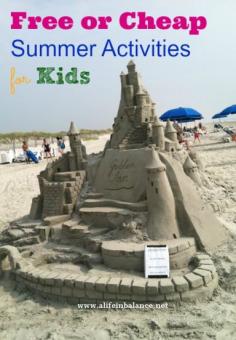 Free or Cheap Summer Activities for kids