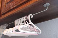 Hanger Organization in the Laundry Room | Pigskins  Pigtails