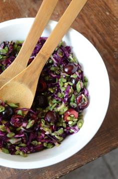 Green bean & tart cherry slaw: http://www.stylemepretty.com/living/2015/05/06/11-fresh-spring-salads/