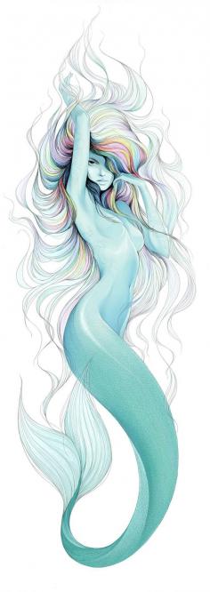 Siren mermaid tattoo