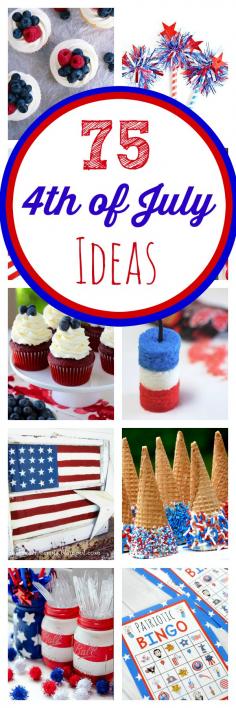 TONS of great ideas for the 4th of July! Crafts, games, food, decorations and more