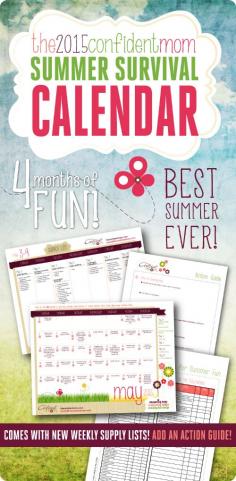 
                    
                        Moms Summer Survival Calendar — Keep your kids engaged all summer long with this calendar of activities!
                    
                