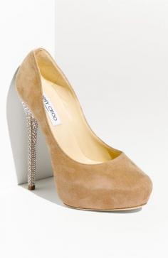 #jimmychoo 'esam' crystal heel platform #pump- these shoes are so killer!