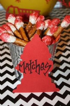 Party Food Ideas for Fireman Birthday Party http://www.spaceshipsandlaserbeams.com