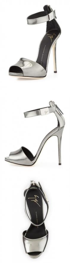 
                    
                        Giuseppe Zanotti	 Metallic Ankle-Strap Sandal, Silver
                    
                