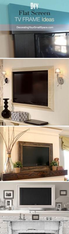 Your flat screen doesn't have to stick out like a sore thumb! Check out these beautiful DIY decorating ideas for your television...