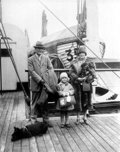 I read the biography of Zelda which i found on my grandparents bookshelf when i was about 15.... I've been mesmerized by these two every since.  "F. Scott Fitzgerald's wife, Zelda, seen here with their daughter Scottie aboard a ship in 1926. "