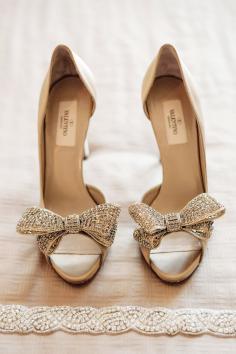 #wedding #shoes #weddingshoes #Valentino #bow #pumps #peeptoe #crystals #bling #jewels #love #laurenbjewelry