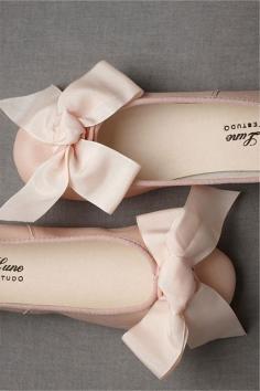 Flower Girls' Shoes - BHLDN - parisian ballet flats / bhldn.com / The POLKA DOTS AND ANEMONES Wedding