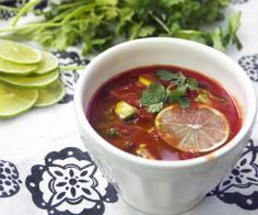 
                    
                        Cold Tomato Soup with Avocado and Lime Juice - 15 minutes!
                    
                