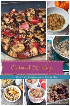 
                    
                        50 healthy recipes for your morning oatmeal - complete with calories and Weight Watchers PointsPlus
                    
                