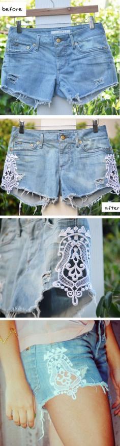 DIY Lace Shorts  Open up for my thunder thighs?