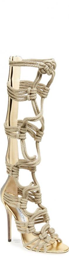 Jimmy Choo boots ropes