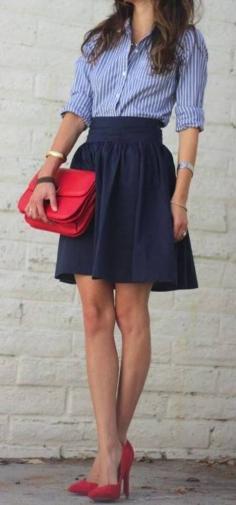 the blues. Work Outfit cute #topmode #nicefashion #anna7891  #WorkOutfit #Work #Outfit #casualoutfit  www.2dayslook.com