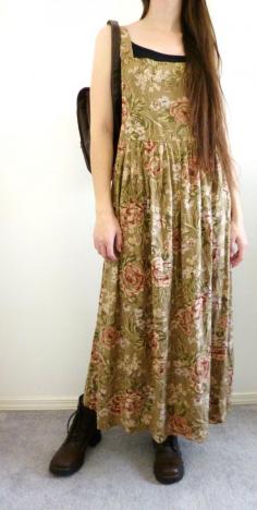 
                    
                        90s Floral Pinafore Overalls Maxi Dress #Grunge #boho  Available on Etsy
                    
                