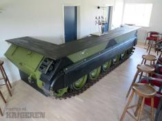 
                    
                        THE ULTIMATE MAN CAVE FUN FOR AN OLD SOLDIER - TANK BOTTOM FORMS THE BASE FOR THE BAR
                    
                