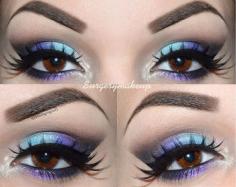 blue eyeshadow